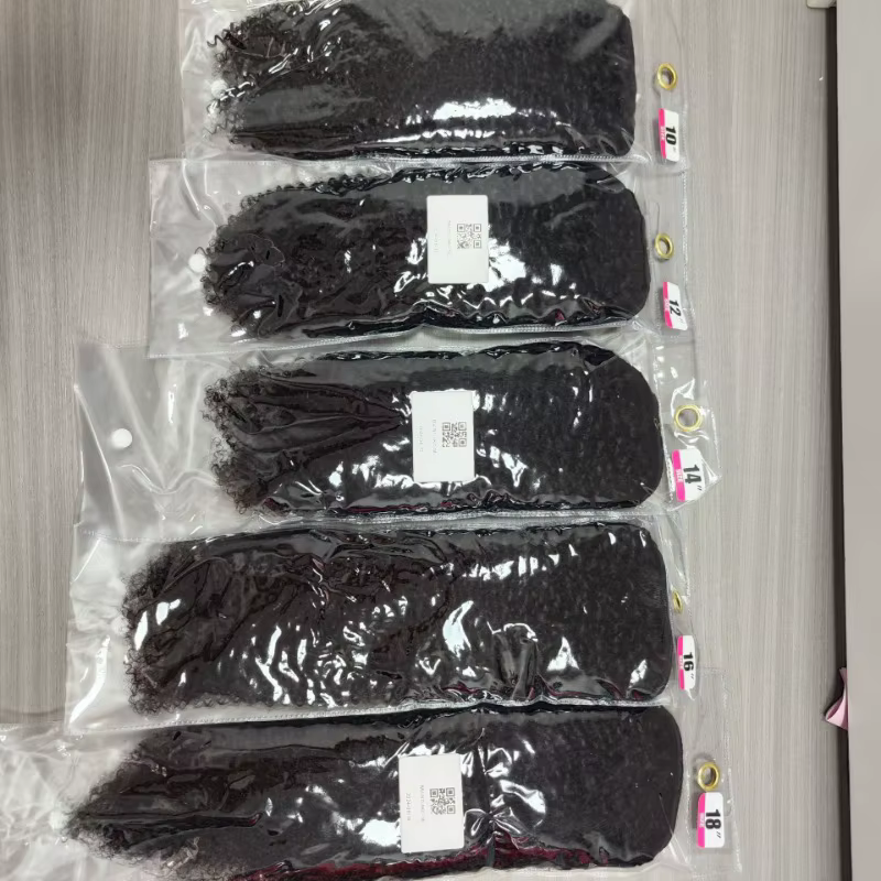 Extensions de cheveux humains bouclés afro