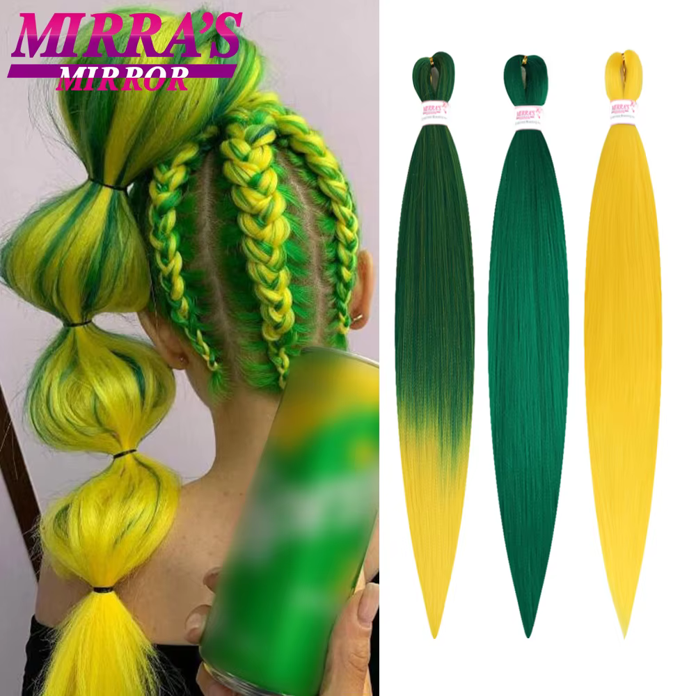 Extensions de cheveux synthétiques pour tresses africaines 20/26 pouces en vrac Yaki droite Jumbo tresse