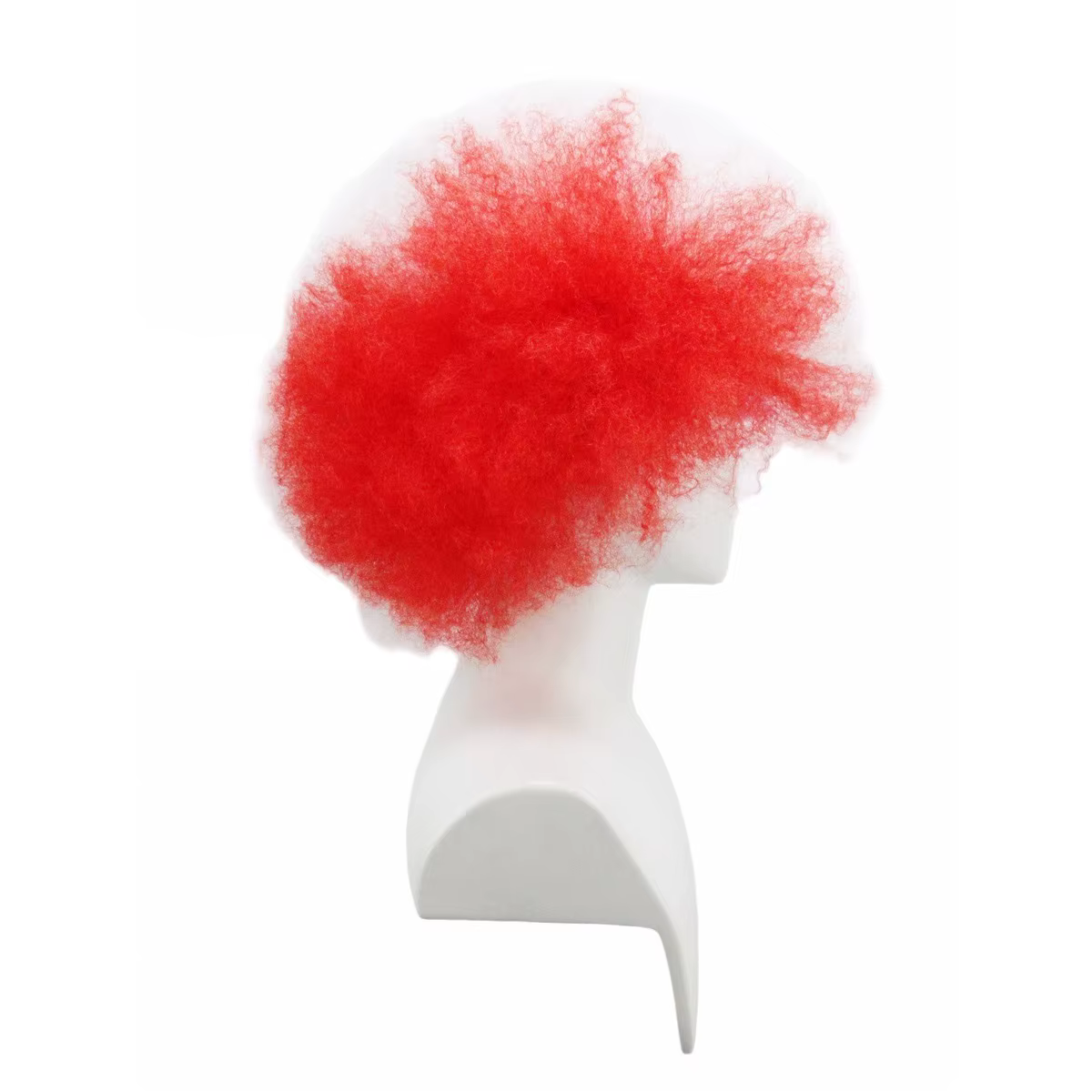 Perruque afro bouclée rouge