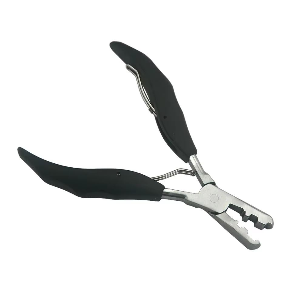 Pince de qualité professionnelle pour extensions de cheveux à la kératine