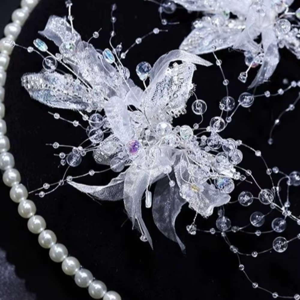 Pinces à cheveux en cristal brillant