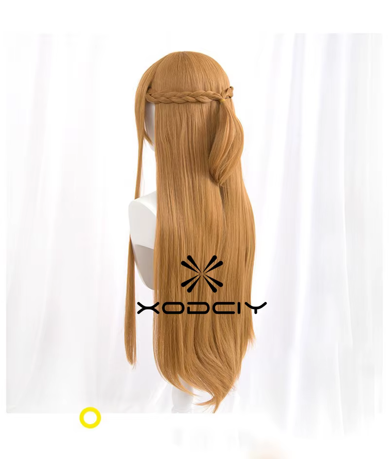 Perruque Cosplay Kirito Yuuki en Fiber de résistance à la chaleur