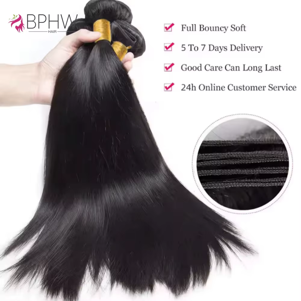 Extensions de cheveux humains brésiliens Remy
