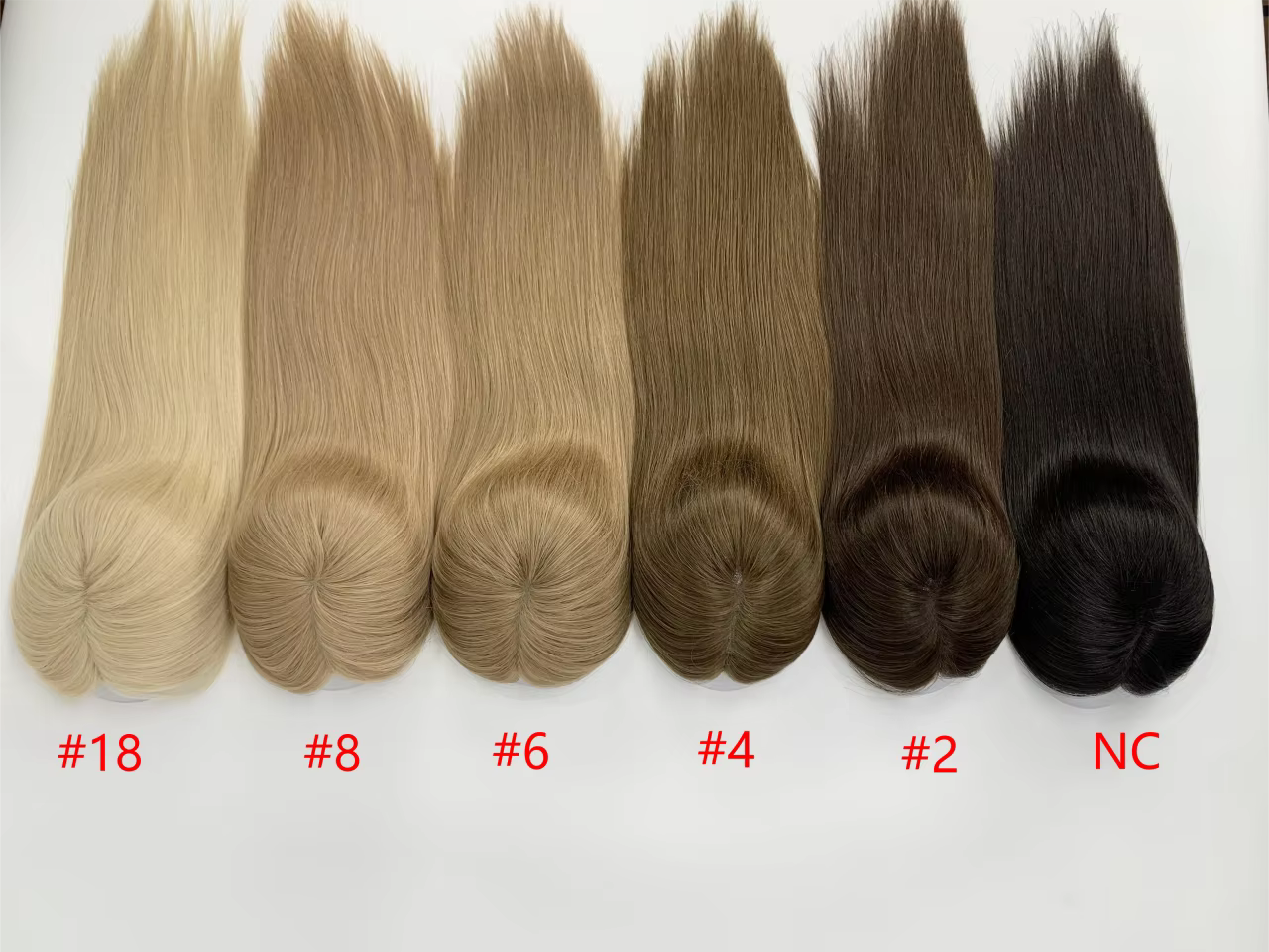Topper de cheveux vierges Remy | Mono tissé à la main | Haute densité | Pas de perte de poils | Large gamme de couleurs