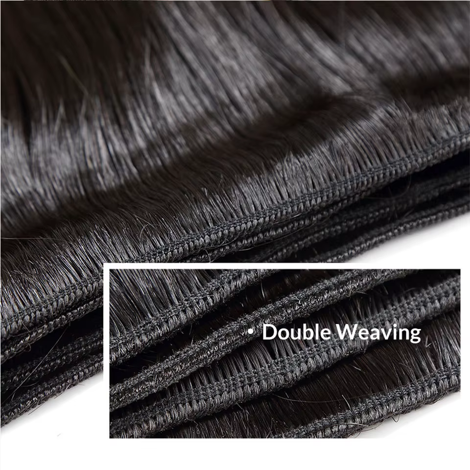 Tissage cheveux humain lot en promo Mèches brésiliennes Remy lisses 100% naturelles 28 30 32 34 36 38 40 pouces Double
