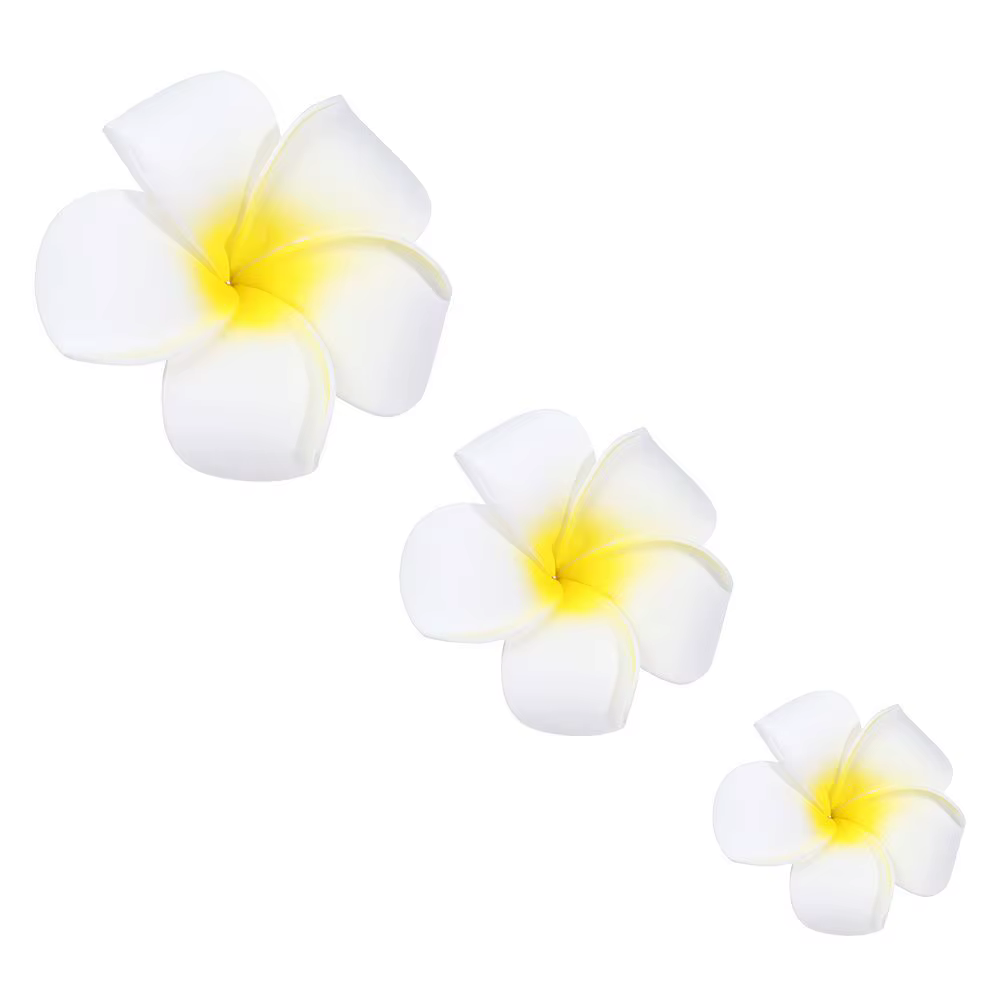 Pince à cheveux fleur blanche pour femmes et filles