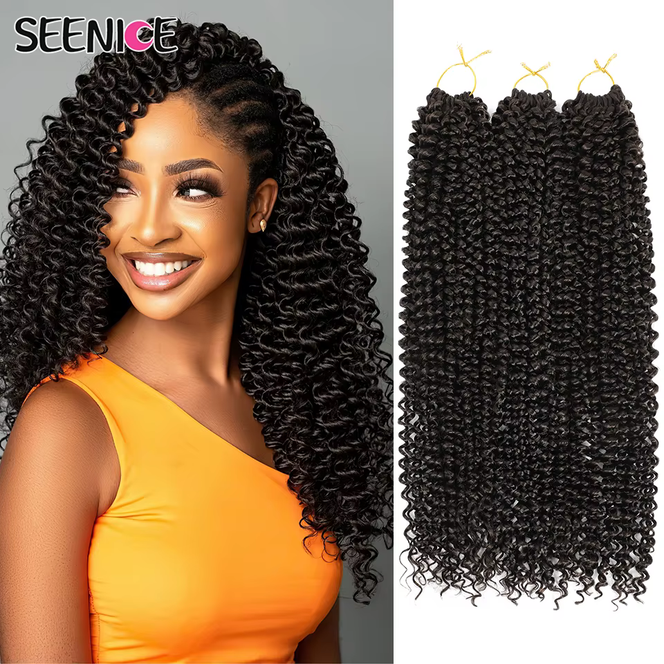 Extensions de Tresses Synthétiques au Crochet pour Femme