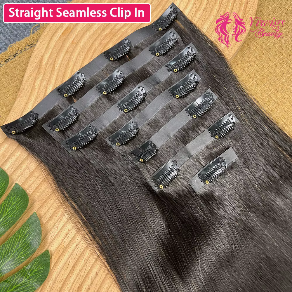 Extensions de cheveux invisibles sans couture 15A en PU