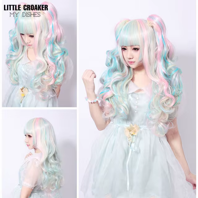 Perruque Lolita Longue Ondulée pour Femme