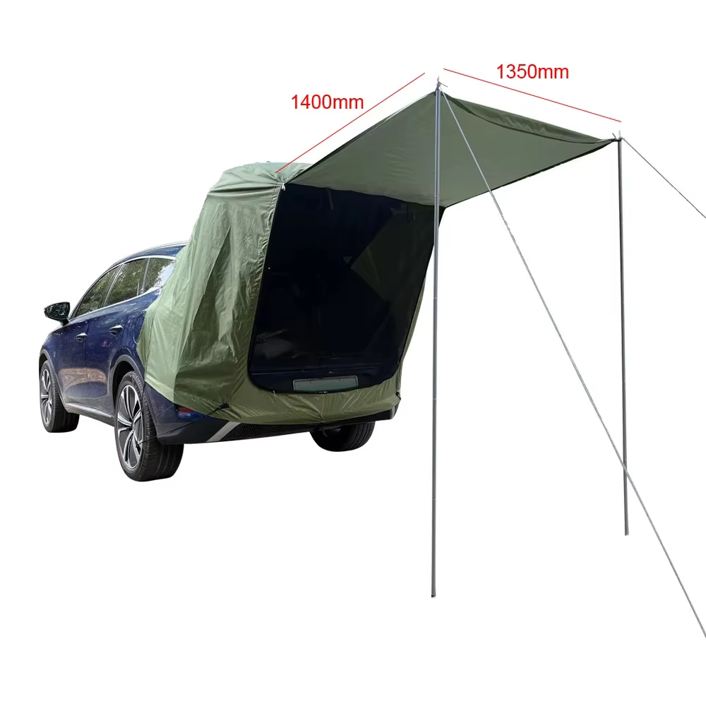 Tente arrière de voiture extérieure Camping pique-nique tente arrière de voiture avec auvent tente d'extension arrière de voiture tente arrière de voiture résistante au soleil et à la pluie