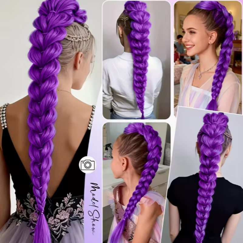 Extension de cheveux synthétiques pour femme