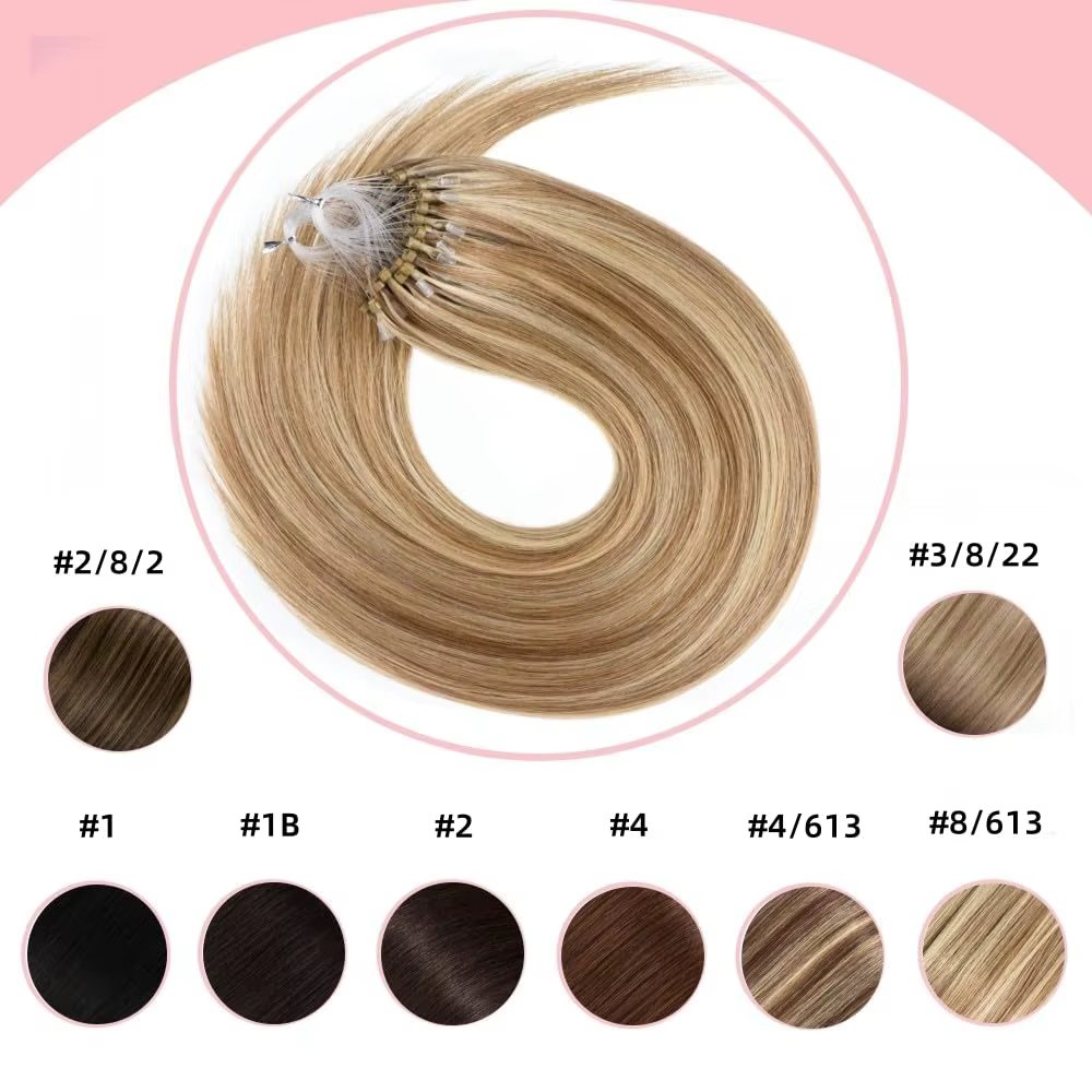 Extensions de cheveux 100% naturels lisses