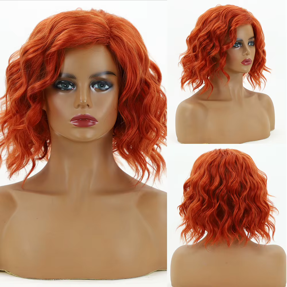 Perruques de cheveux synthétiques 12 pouces gris argenté perruque courte bouclée femmes naturel couches longueur