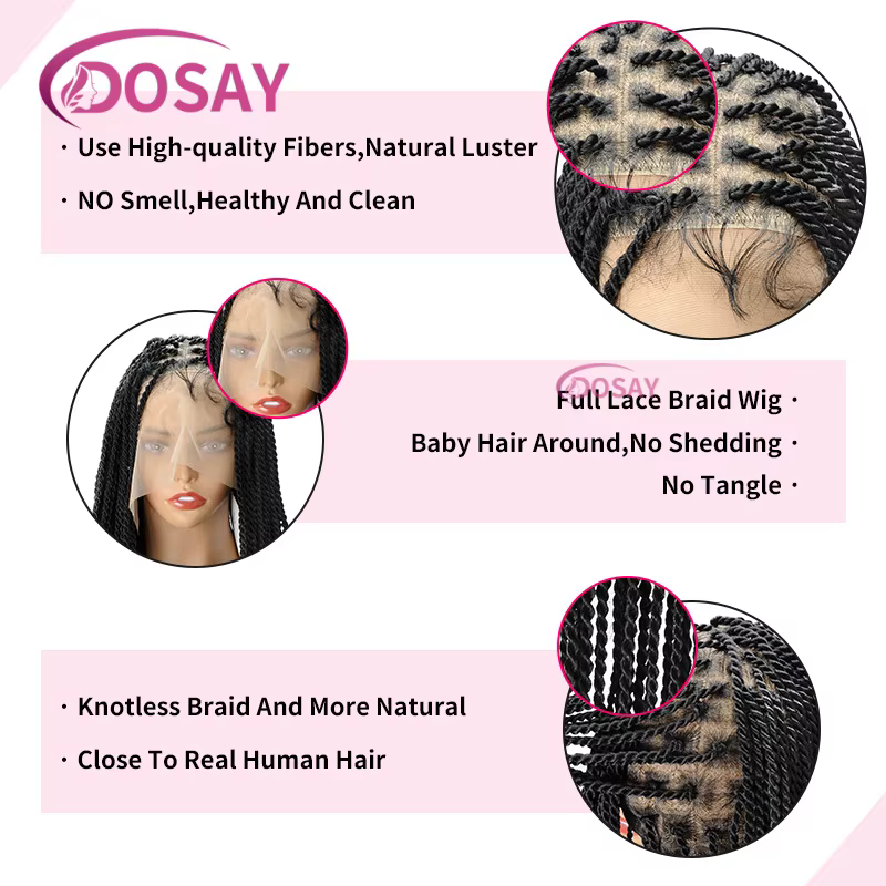 Perruque Lace Front Wig synthétique complète