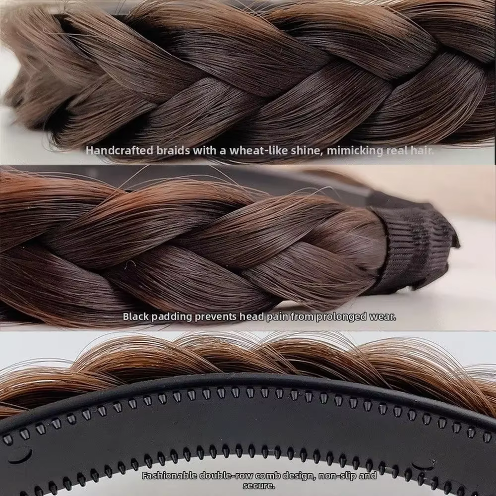 Bandeau tressé pour perruque