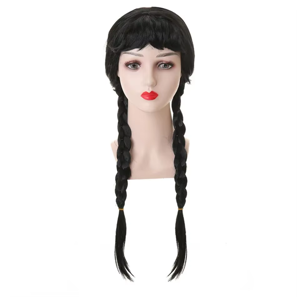 Perruque de mercredi pour enfants Halloween
