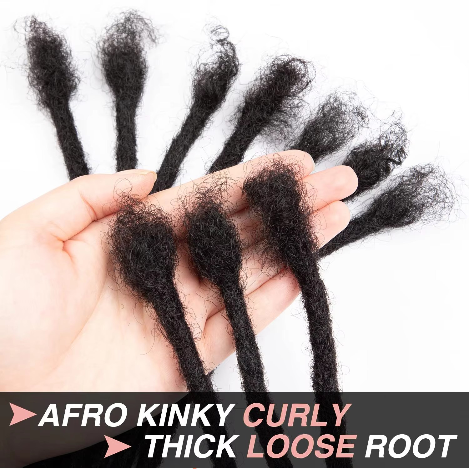 6-12 poucesDreadlocks Extensions synthétiques dreads cheveux Reggae Hip-hop synthétique Afro crépus Style Locs