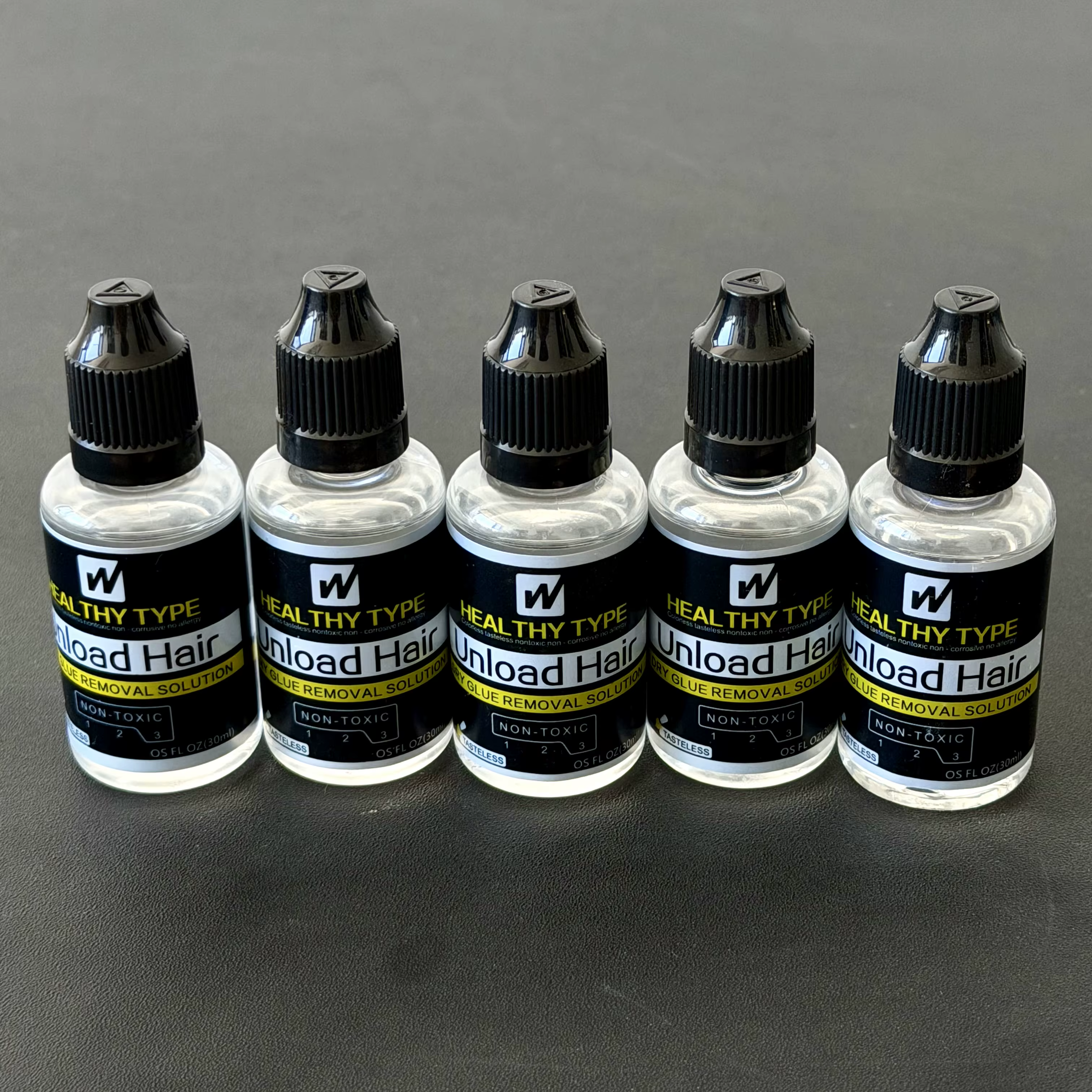Lot de 5/3/1 pièces – Dissolvant de colle pour extensions capillaires 30 ml – Solution non toxique à action rapide pour perruques à bandes et à lacets