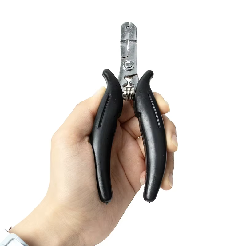 Pince à épiler pr-collée à la kératine pour extensions de cheveux
