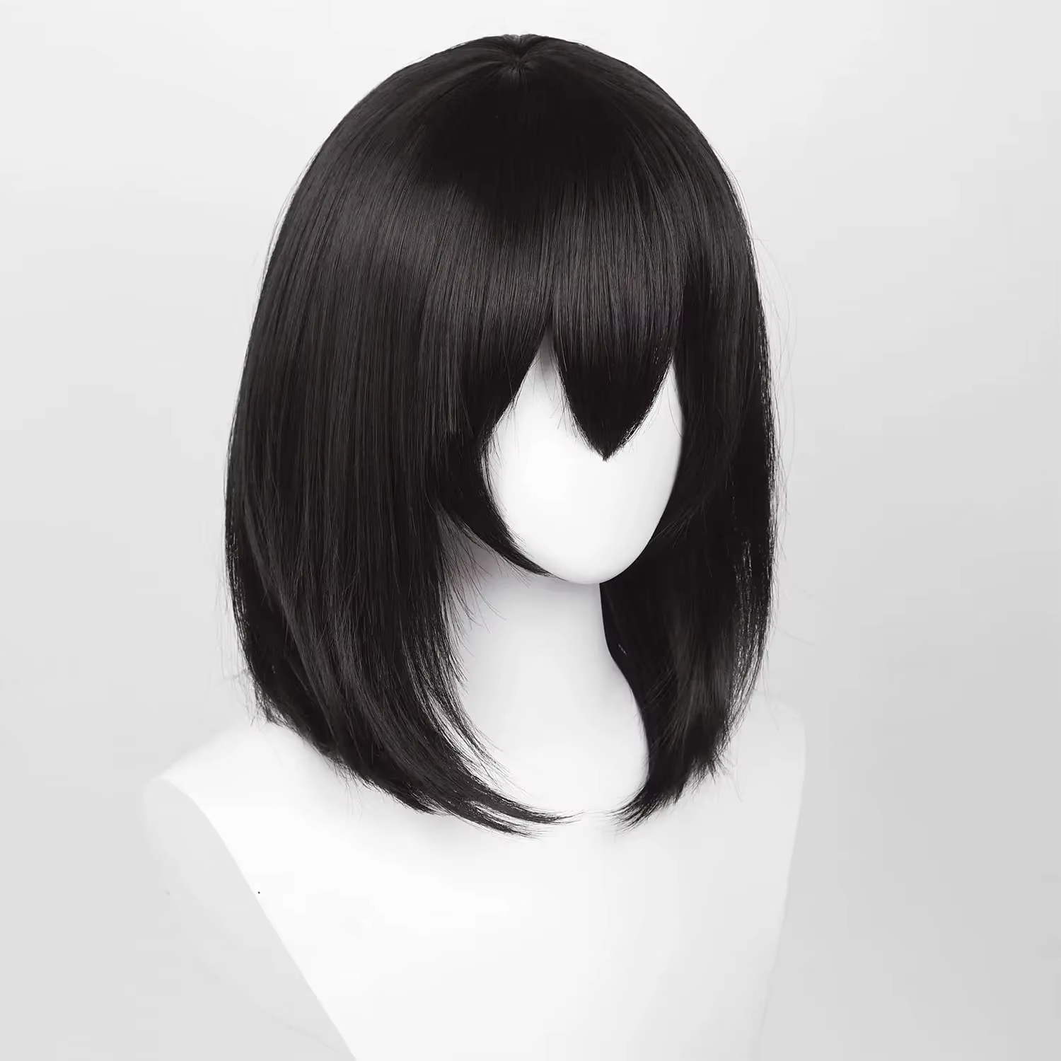 Perruque Bob noire pour femmes et hommes