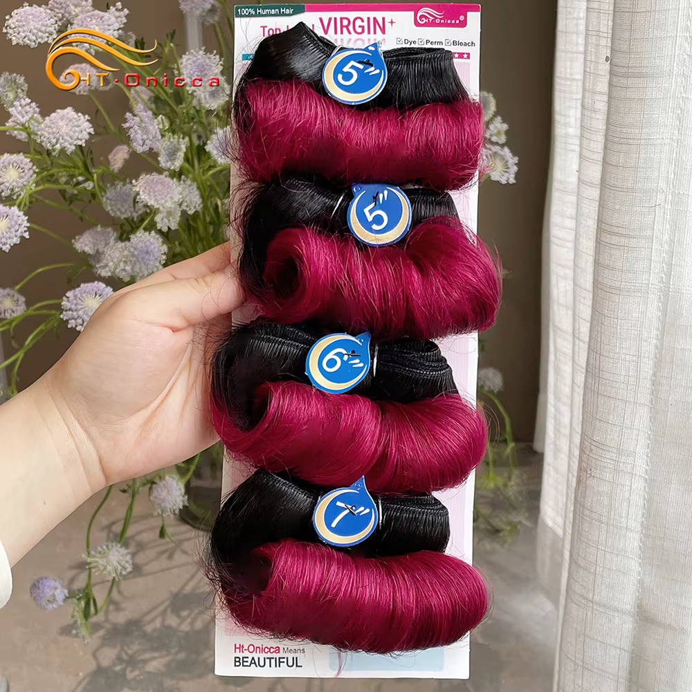 Extensions de cheveux humains bouclés indiens pour femmes