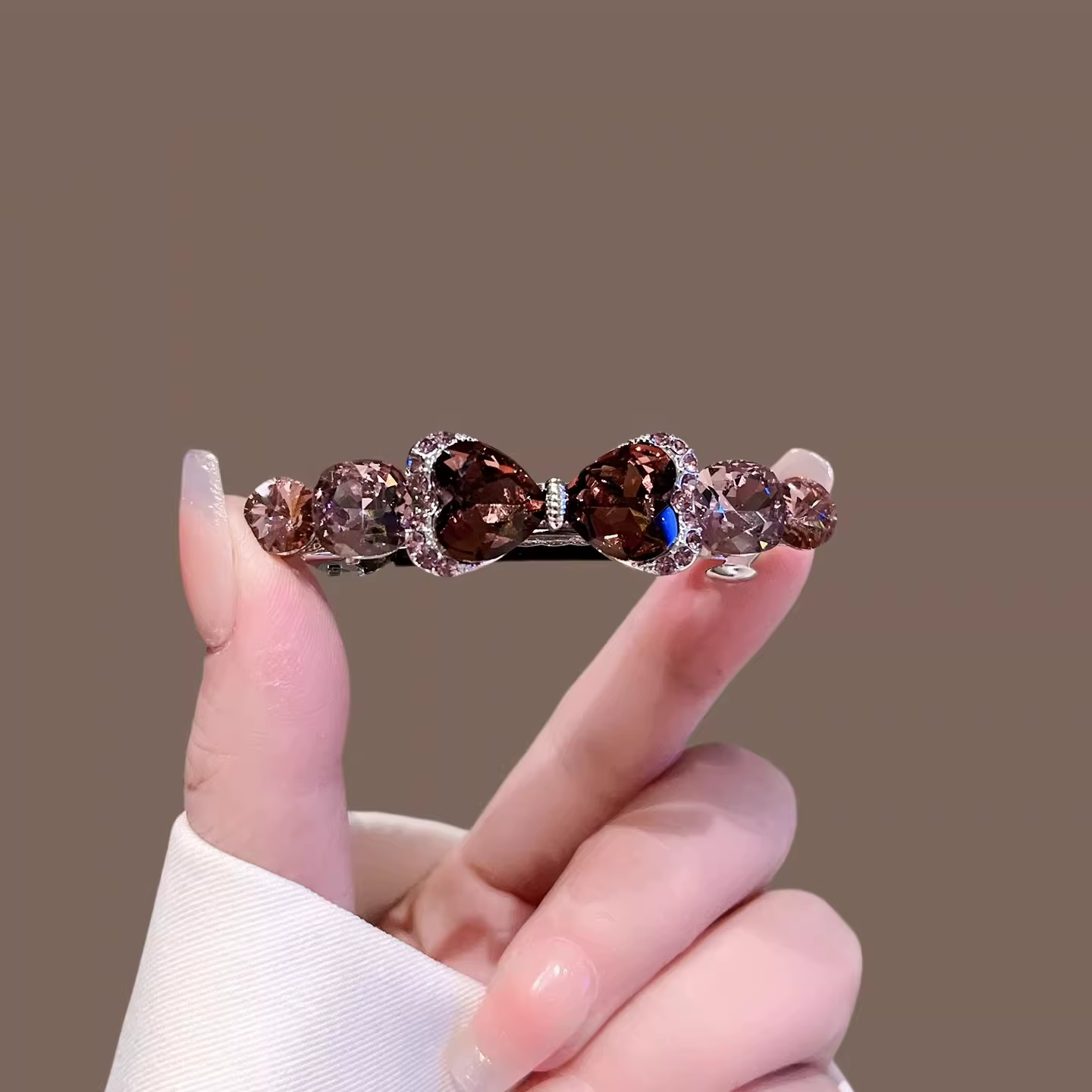 Barrette à cheveux en cristal de qualité supérieure