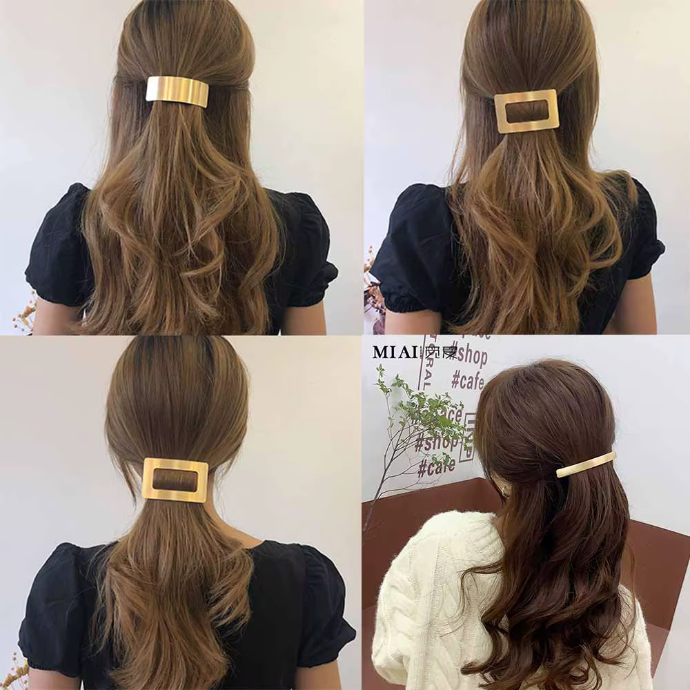 Pinces à cheveux en métal pour femmes