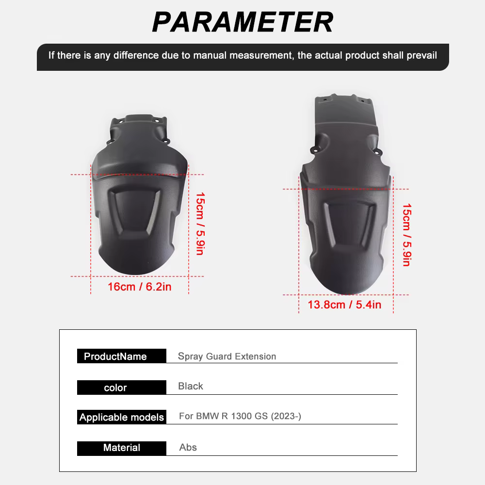 Extension de protection de pulvérisation de roue arrière de moto, pour BMW R1300 GS R1300GS Adventure R 1300 GS ADV GS1300, accessoires d'extension de garde-boue