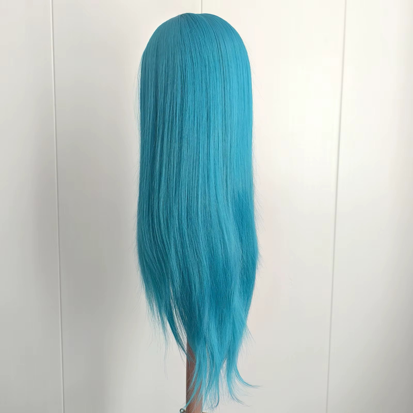 Perruque bleu turquoise vif 13x4