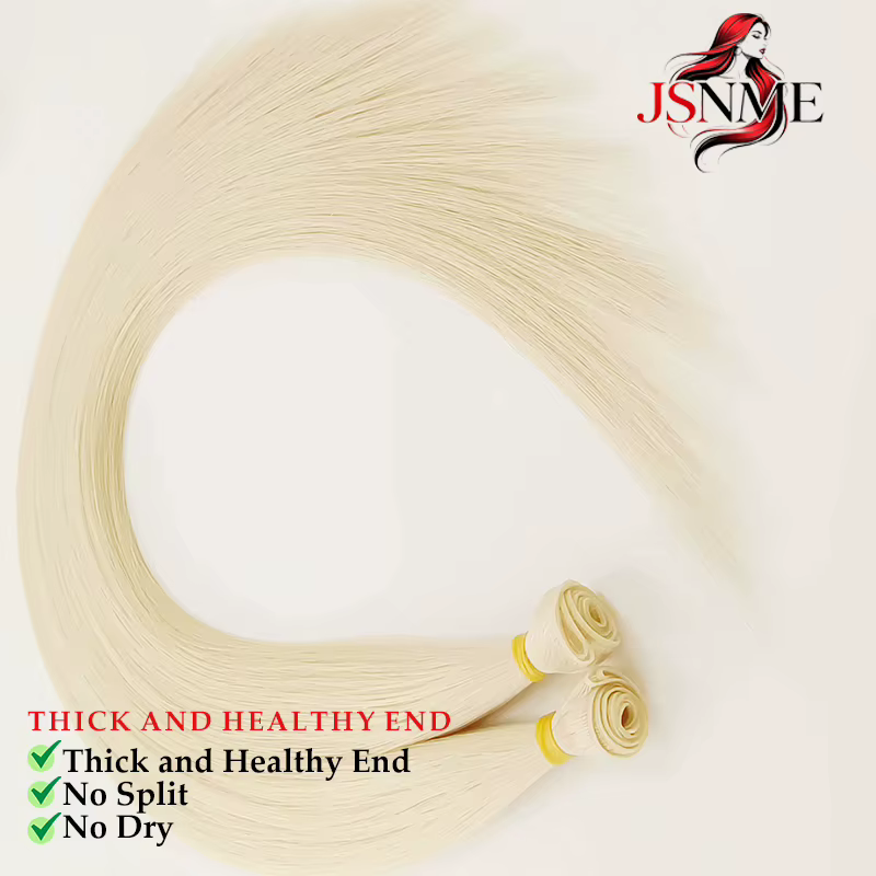 JSNME Genius Extensions de trame 100% trames de cheveux vraiment humains paquets coudre dans