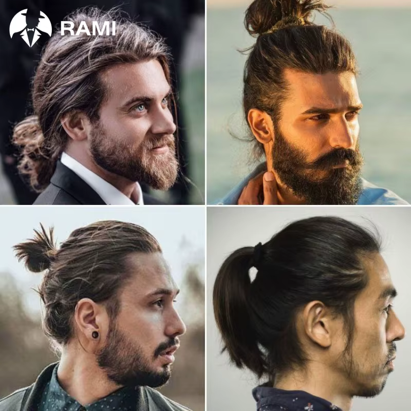 Q6 cheveux longs hommes toupet