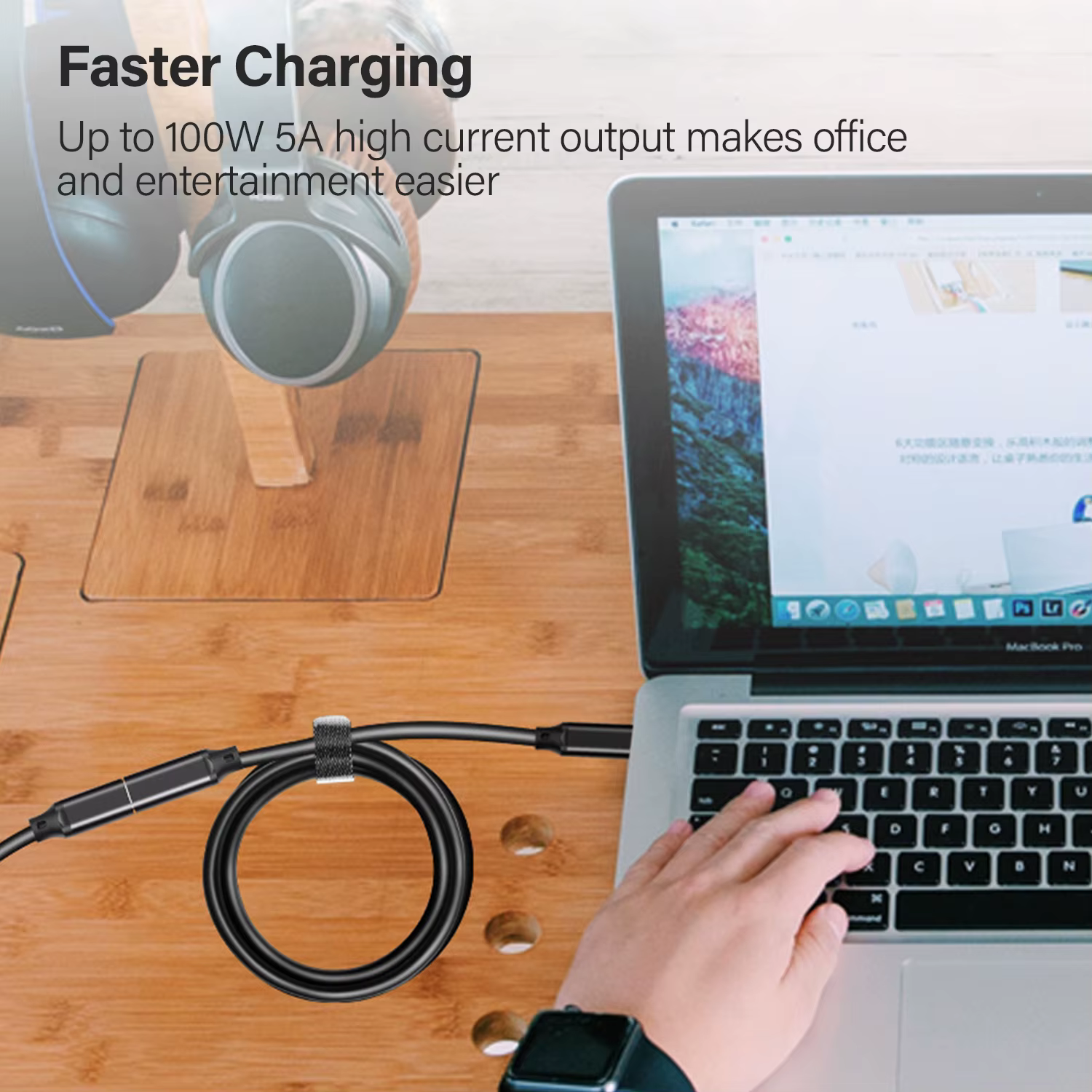 Câble d'extension USB C mâle vers femelle Type C USB3.2 Gen2 10 Gbps 100 W, 2 m, 3 m, 5 m, cordon d'extension de charge rapide pour MacBook Pro Samsung