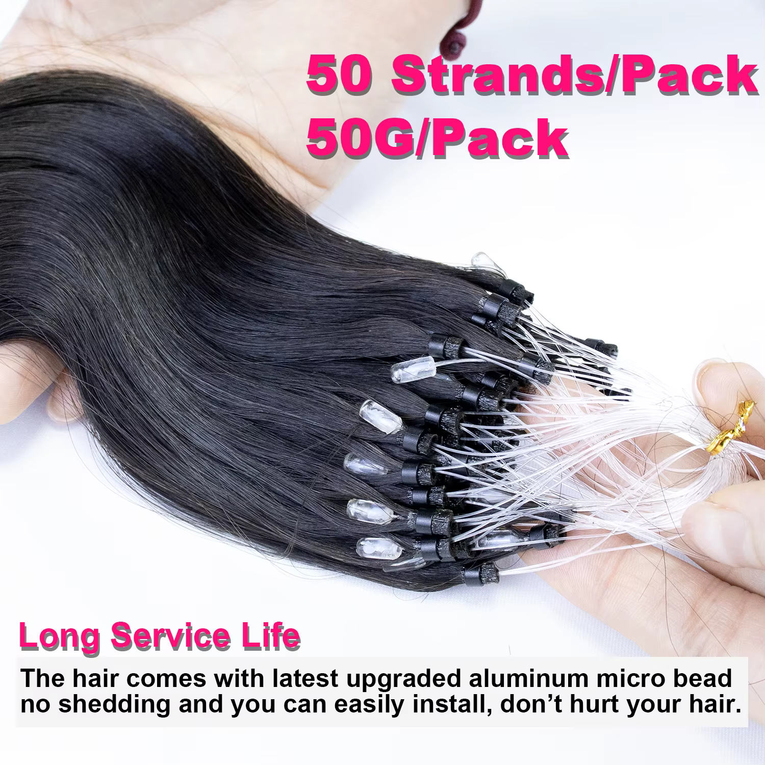 Extensions de cheveux Micro Link en cheveux humains