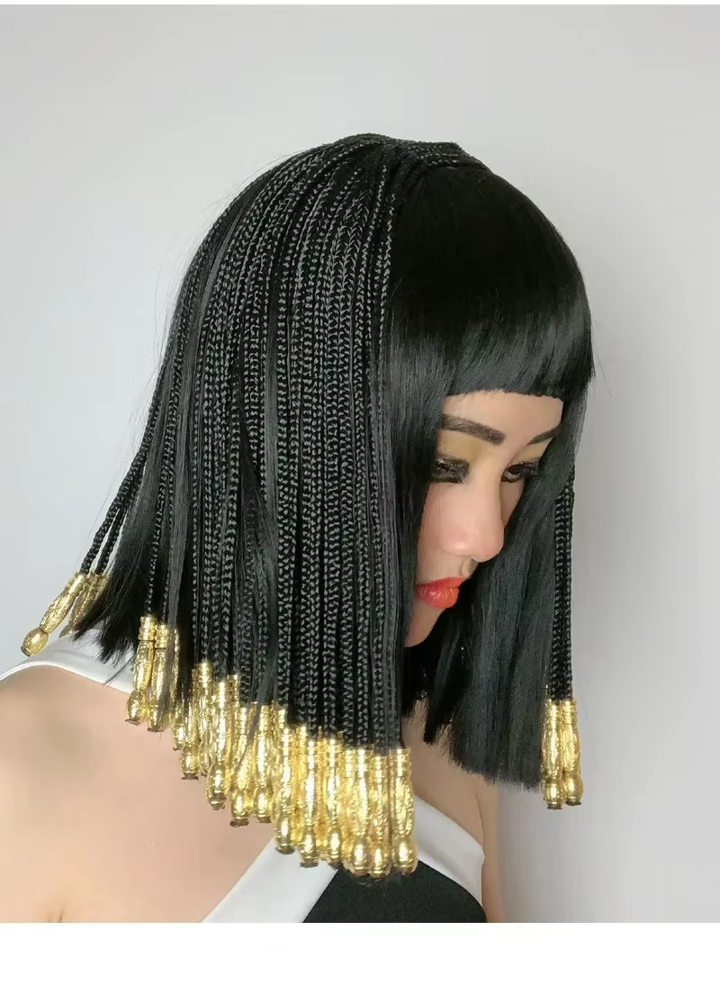 Perruque de Cosplay cléopâtre égyptienne