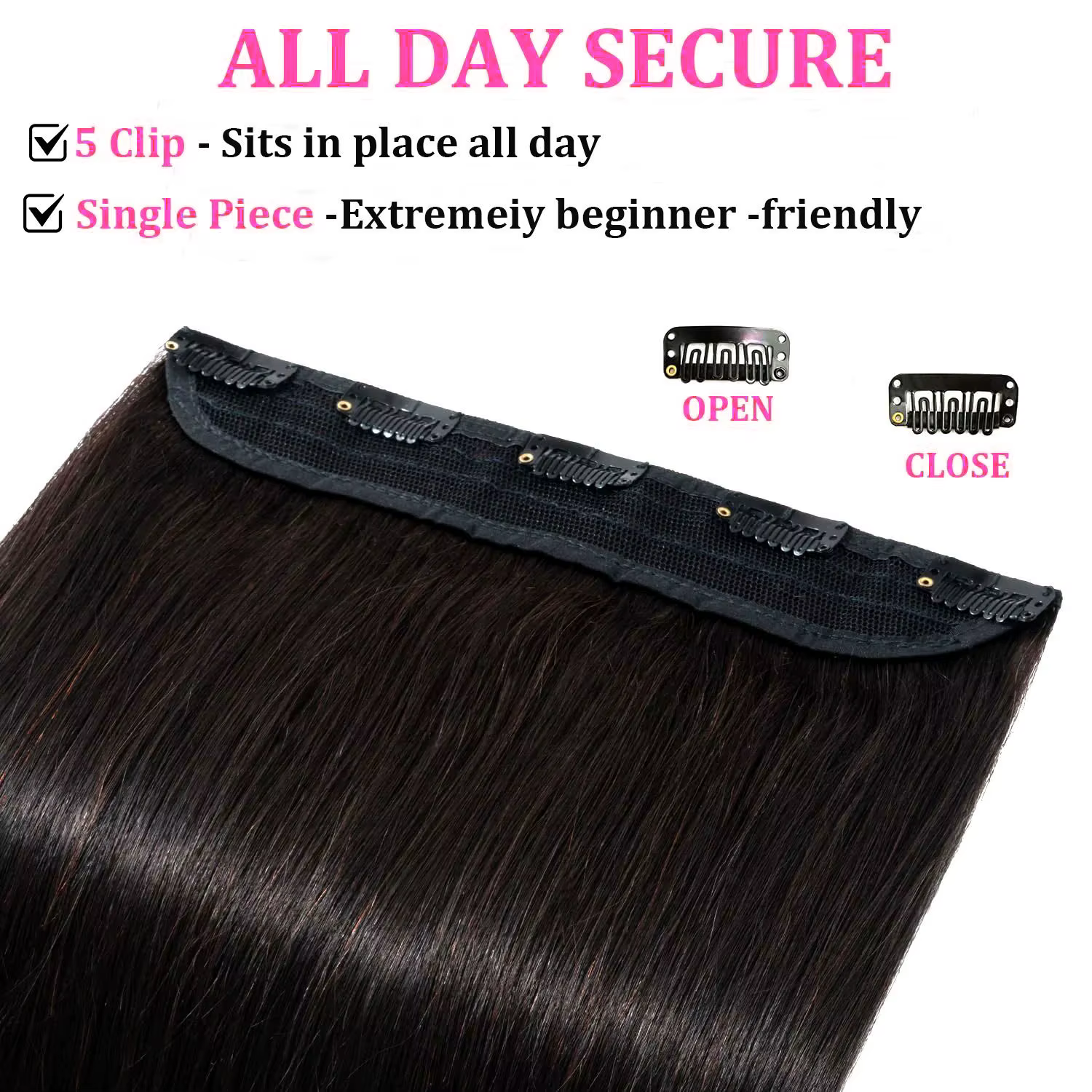 Extensions de cheveux à clips