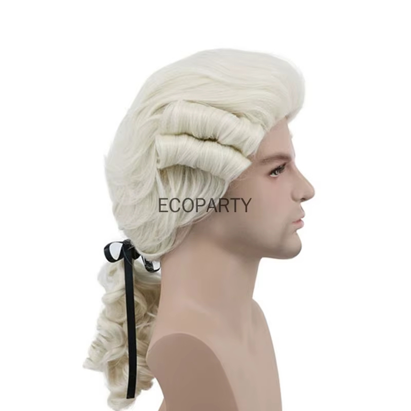 Perruque Synthétique Longue et Bouclée pour Cosplay Baroque