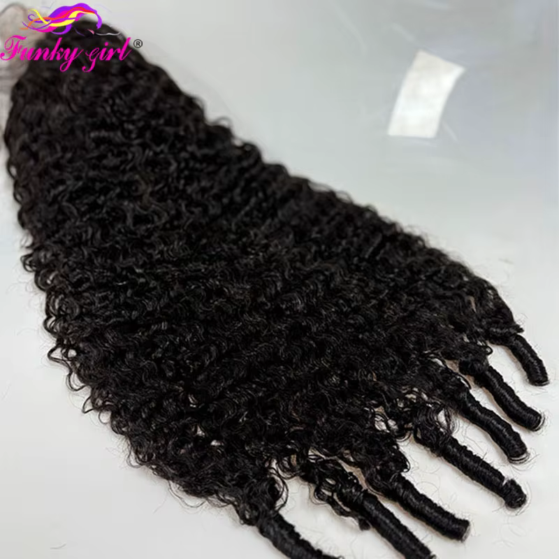 Perruques de cheveux humains bouclés birmans 12A