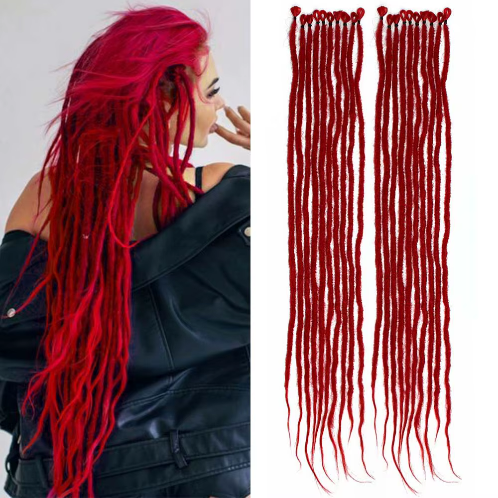Extensions de dreadlocks colorés