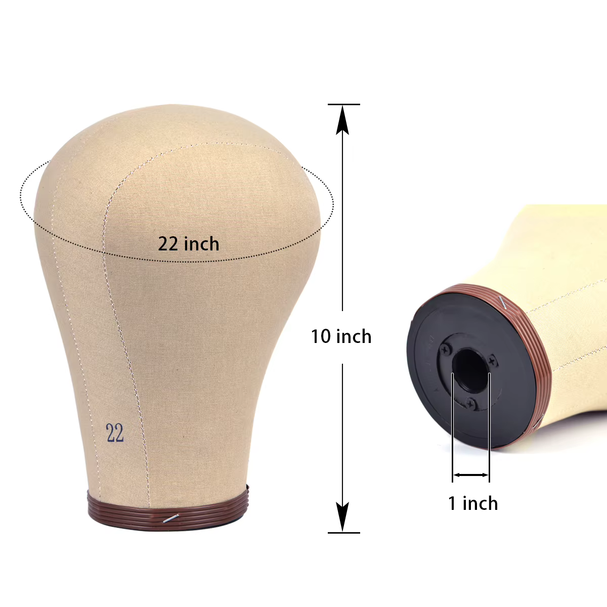 Tête de Mannequin 21 pouces/22 pouces/23 pouces