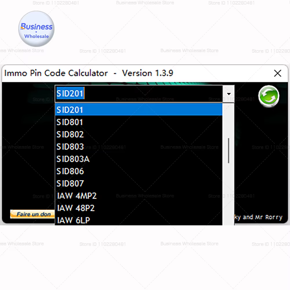 Calculatrice de codage Calculatrice IMMO PIN CODE V1.3.9 keygen Outils de réparation automobile Logiciel pour décoder le code pin sur de nombreux ECU PSA par dump