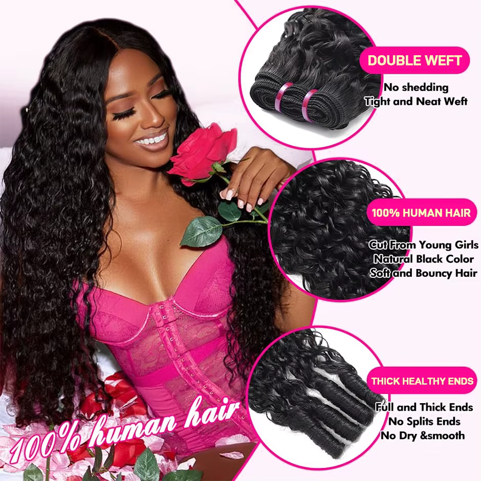 ISEE Hair Extensions de cheveux humains bruts vierges brésiliens