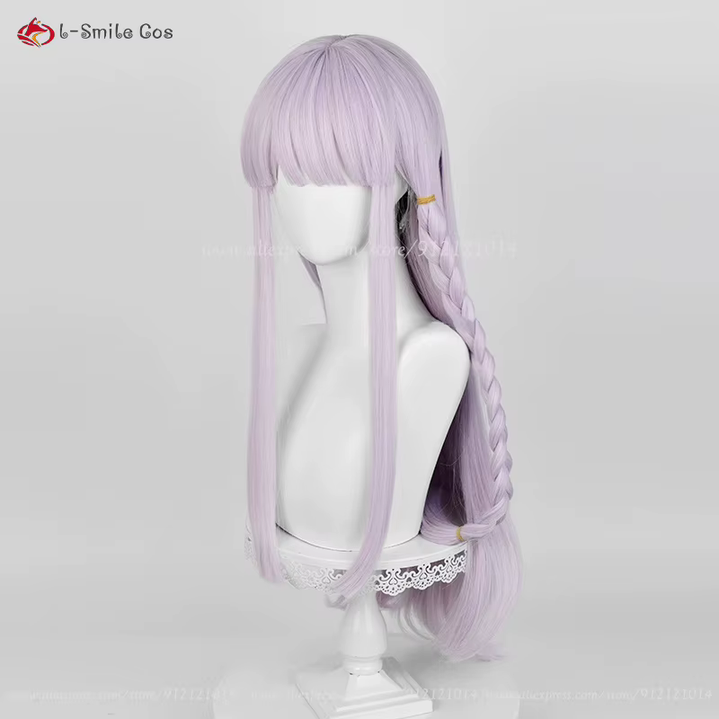 Kirigiri Kyoko Cosplay perruque 80 cm violet clair perruques pour femmes