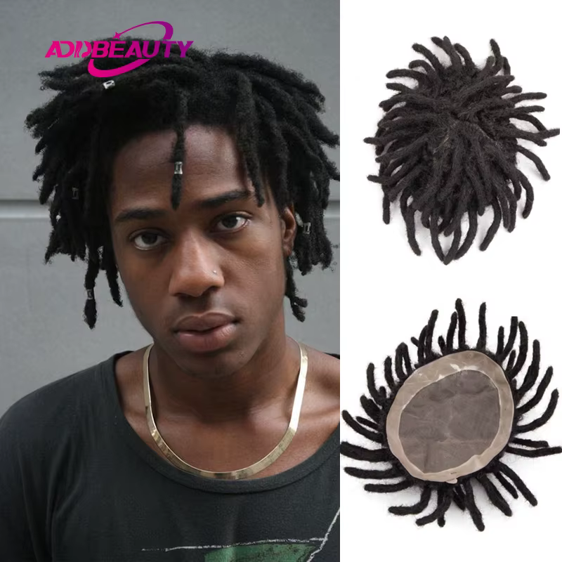 Dreadlocks homme cheveux prothèse Mono NPU hommes toupet