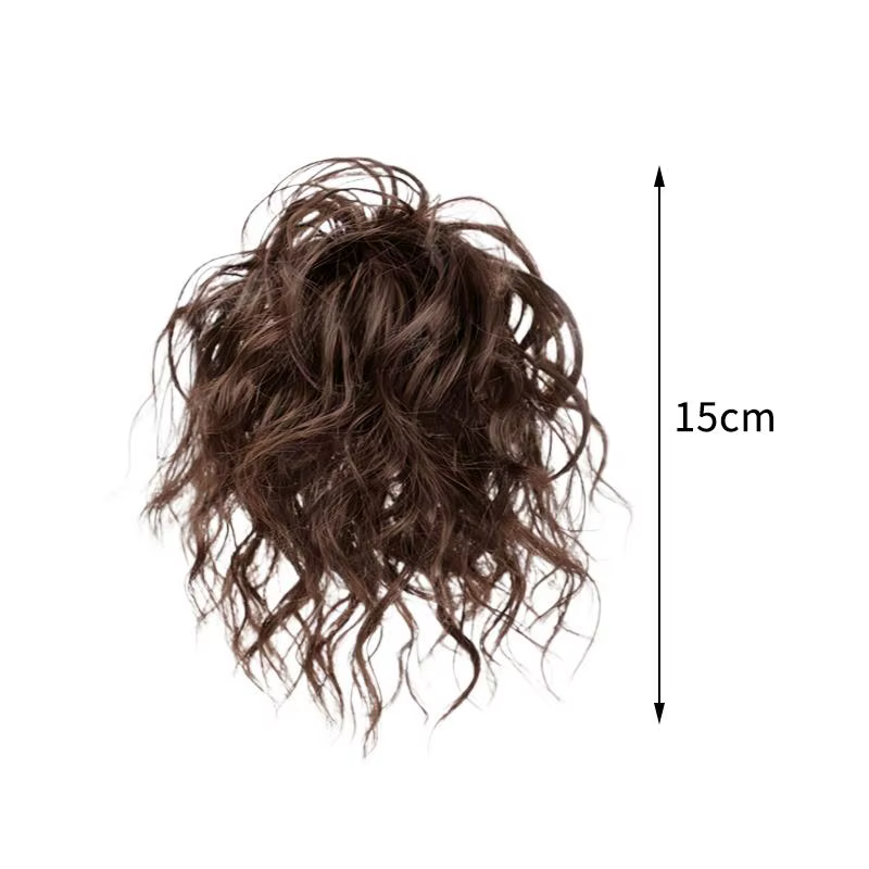 Chignon synthétique élégant et bouclé avec élastique