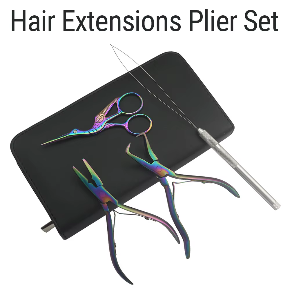 Kit de pinces d'extension de cheveux multifonctions