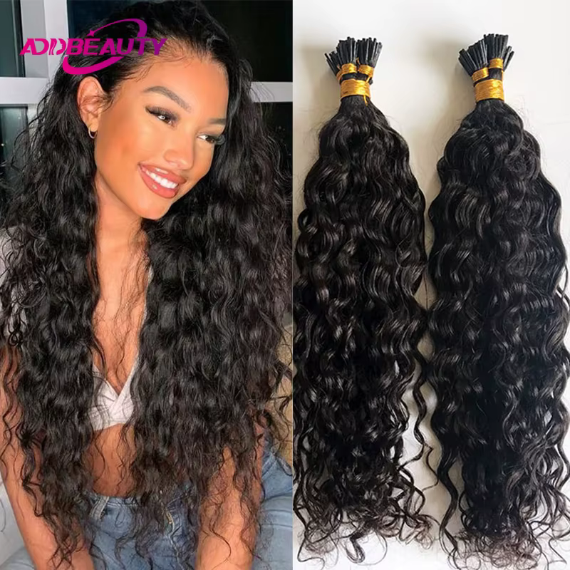 Extensions de cheveux ITip vague d'eau