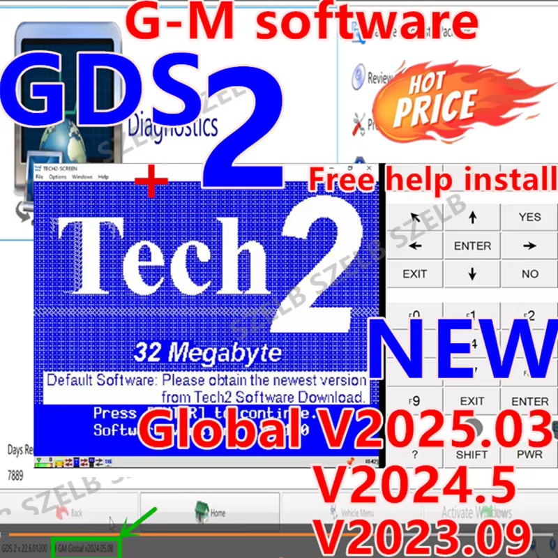 Logiciel MDI le plus récent 2025 pour MDI GDS 2 + TECH 2 + DPS 4.56 – Installation et activation de trois logiciels offertes gratuitement