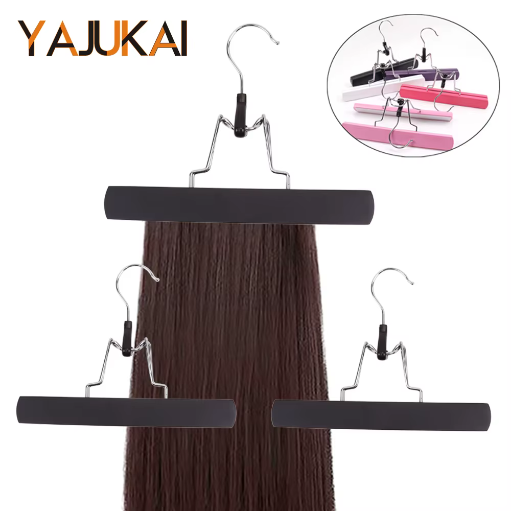 Cintres d'extension de cheveux pour rangement de perruque