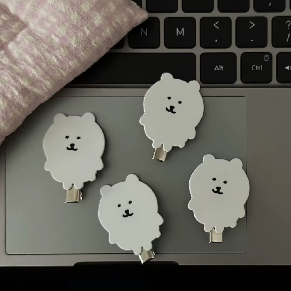 Pinces à cheveux ours en acrylique