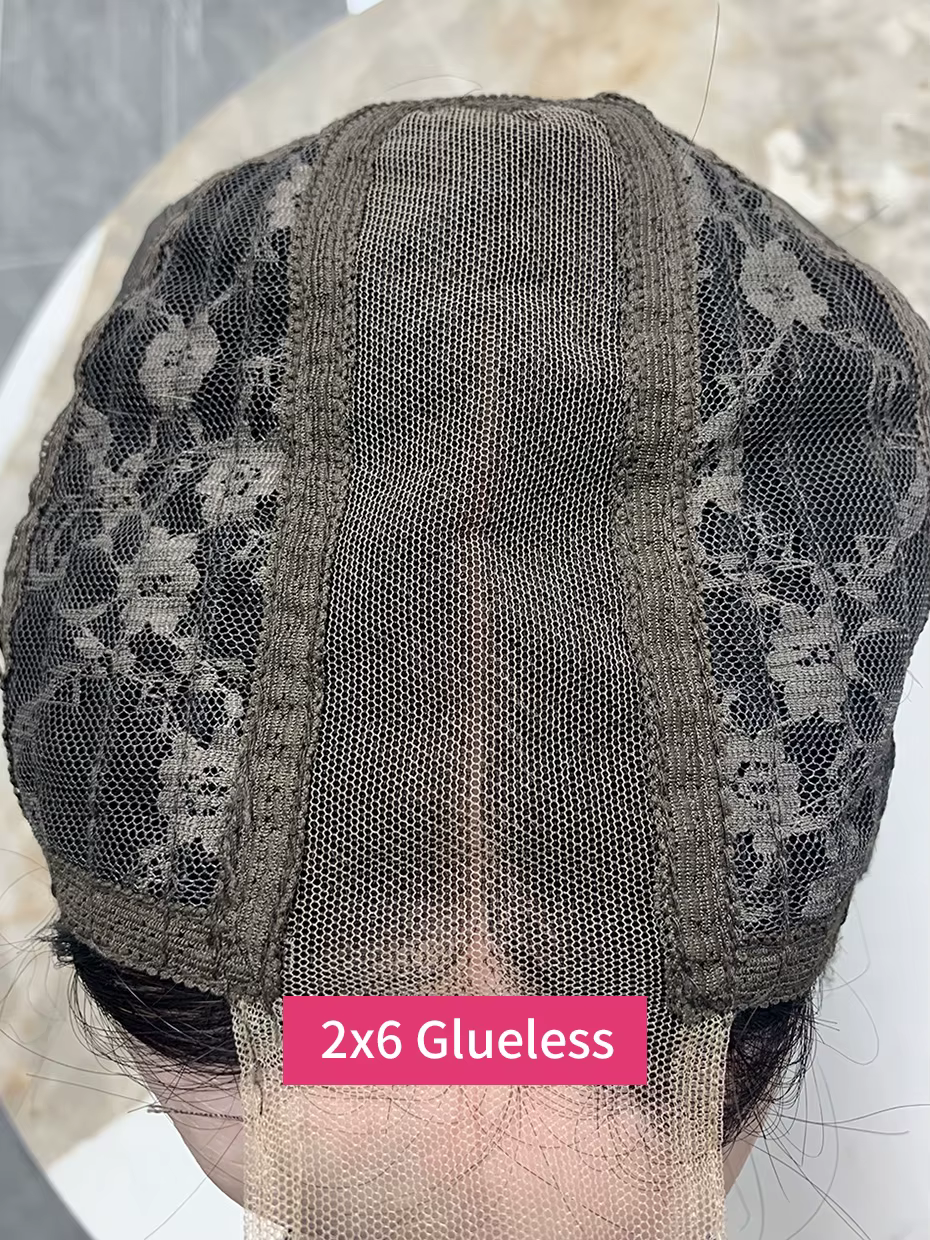 Perruque sans colle 5x5 15A SDD Full Bob en cheveux humains
